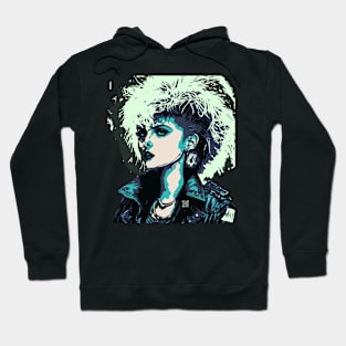 1986 New Wave Girl Hoodie